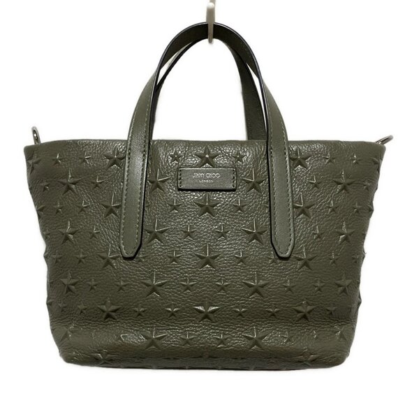 Jimmy Choo Handbags - JIMMY CHOO - Khaki Leather Handbag